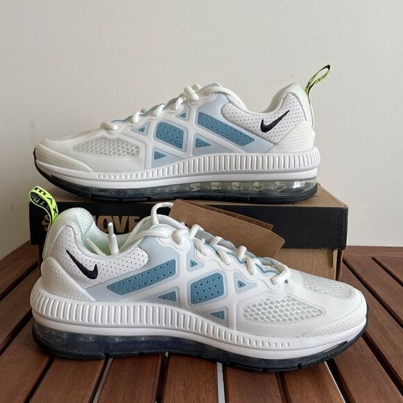 Nike Air Max Genome(GS) WHITE BLUE YELLOW Women 8.5/Big Kid 7Y(CZ4652-101) - Picture 3 of 13